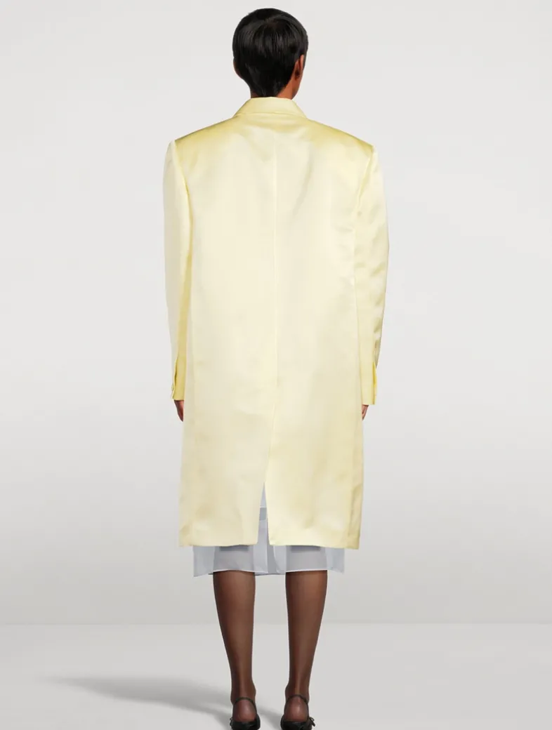Silk Satin Duchess Coat
