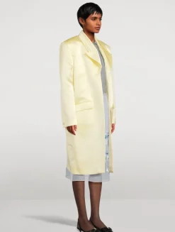 Silk Satin Duchess Coat