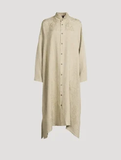 Silk Shirt Dress