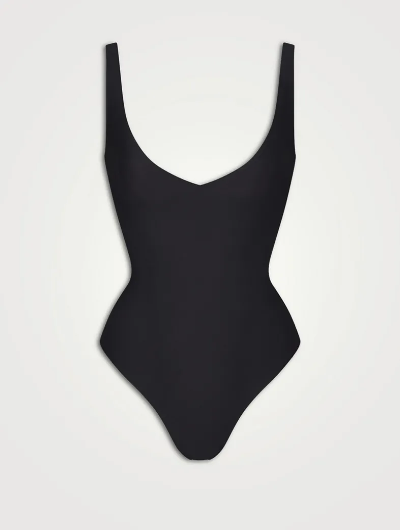 Skims Body Unlined Plunge Thong Bodysuit