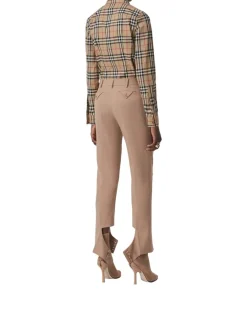 Slim Fit Check Stretch Cotton Shirt