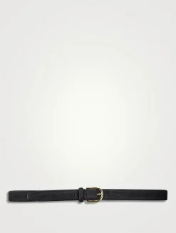 Slim Suede Belt