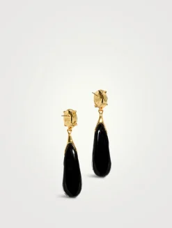 Small Bonbon Crystal Teardrop Earrings