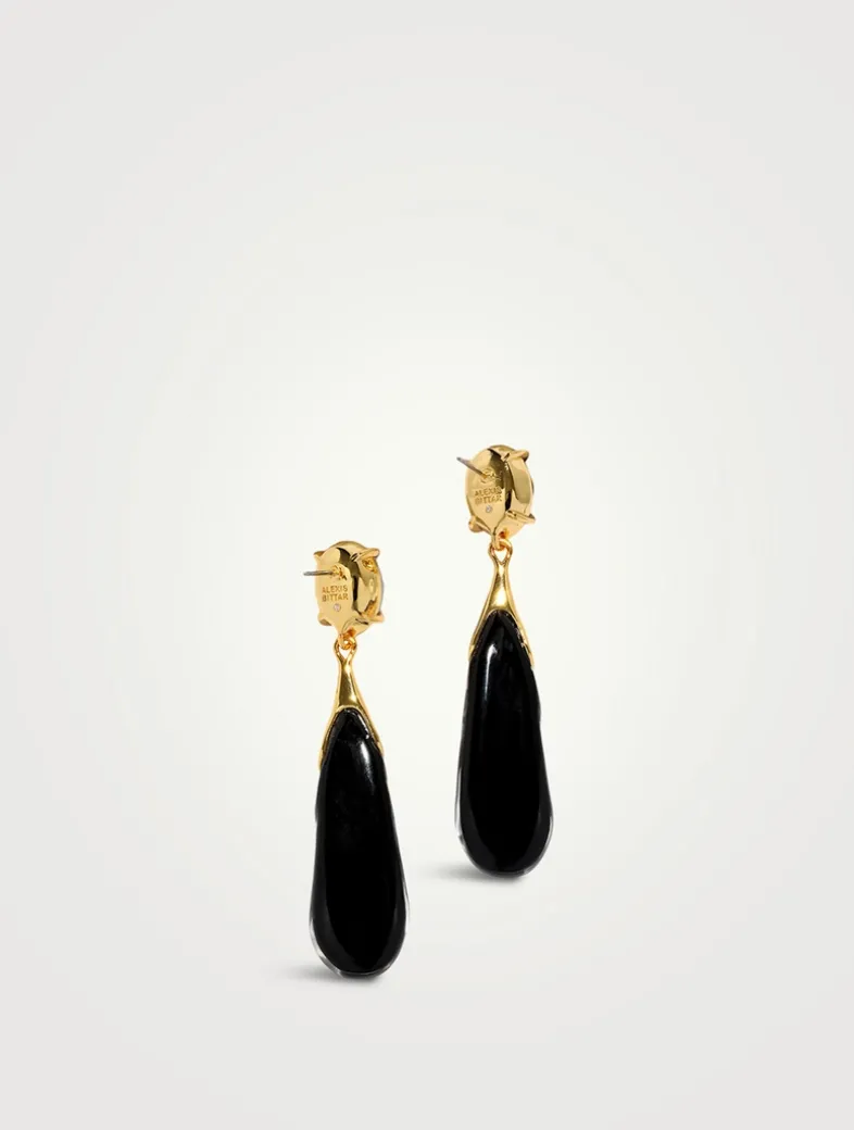 Small Bonbon Crystal Teardrop Earrings