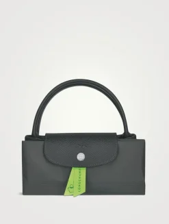 Small Le Pliage Green Top Handle Bag