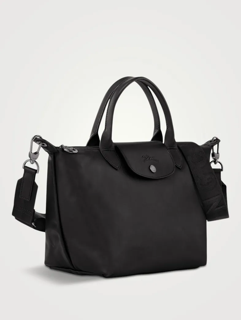 Small Le Pliage Xtra Leather Top Handle Bag