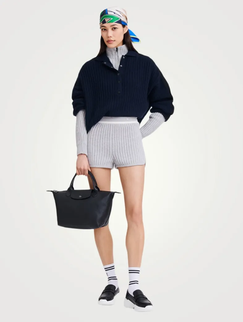 Small Le Pliage Xtra Leather Top Handle Bag