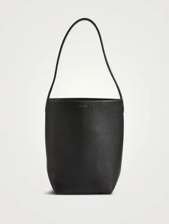 Small Park Leather Tote Bag