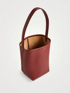 Small Park Leather Tote Bag