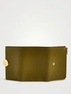 Small Pebble Leather Wallet