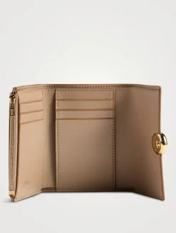 Small Pebble Leather Wallet