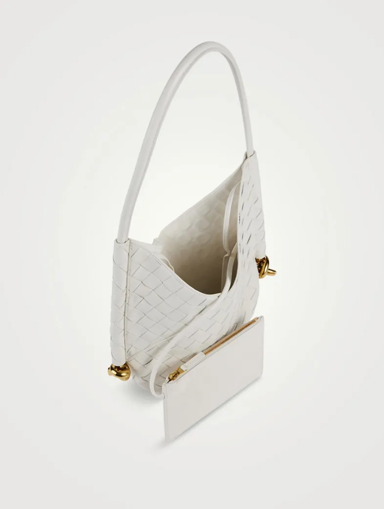 Small Solstice Intrecciato Leather Shoulder Bag