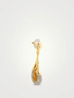 Solanales Crystal Teardrop Earrings