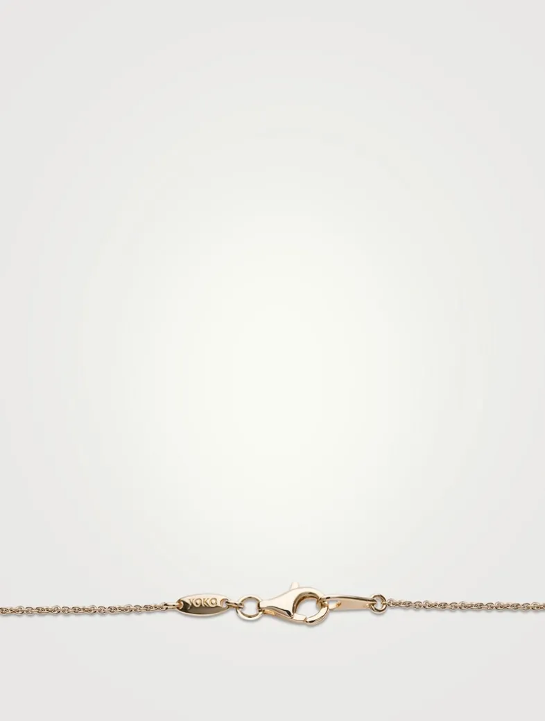 Starlight 18K Gold South Sea Pearl Necklace With Diamonds