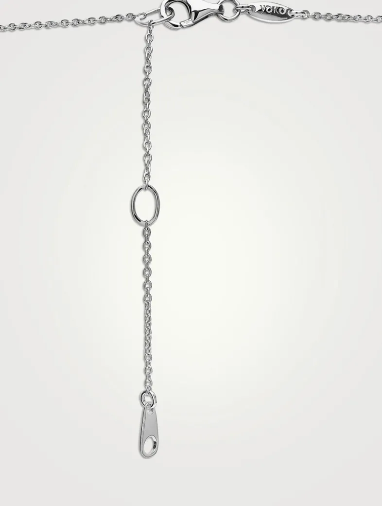 Starlight 18K White Gold South Sea Pearl Layered Necklace With Diamonds