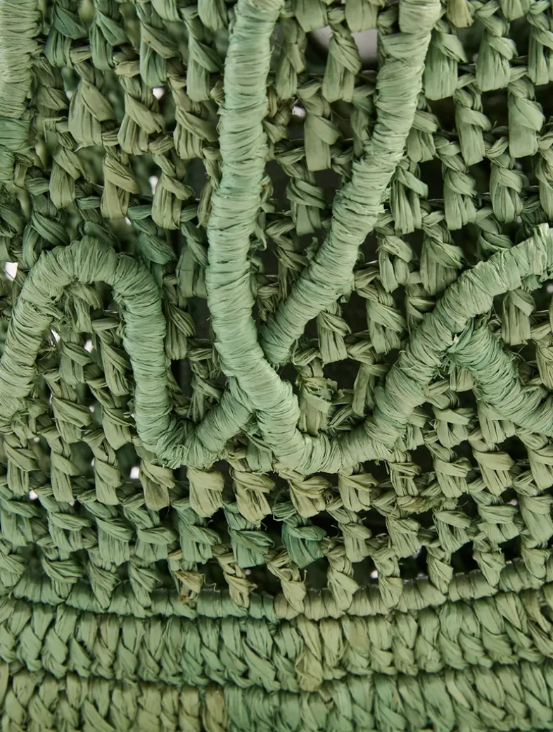 Summer Banana Raffia Shoulder Bag