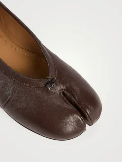 Tabi Leather Ballerina Flats