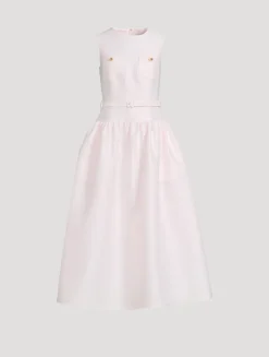 Taffeta Midi Dress
