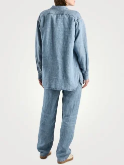 Tarley Straight Linen Jeans