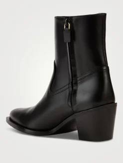Tate Leather Ankle Boots