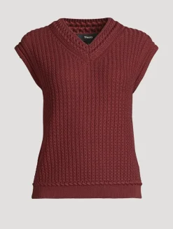 Textured Knit Vest