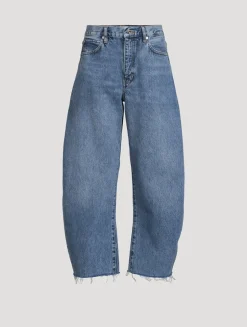 The Bubble Barrel-Leg Crop Jeans