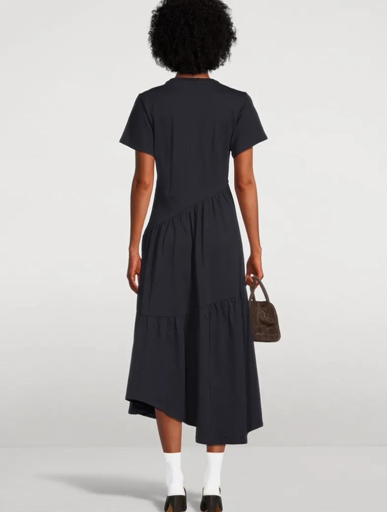 The Gathered Seam Midi Dress