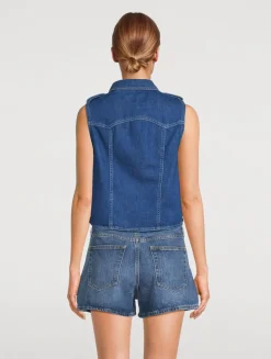 The Major Cropped Denim Shirt