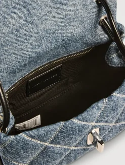 The Mini Dual Quilted Denim Bag