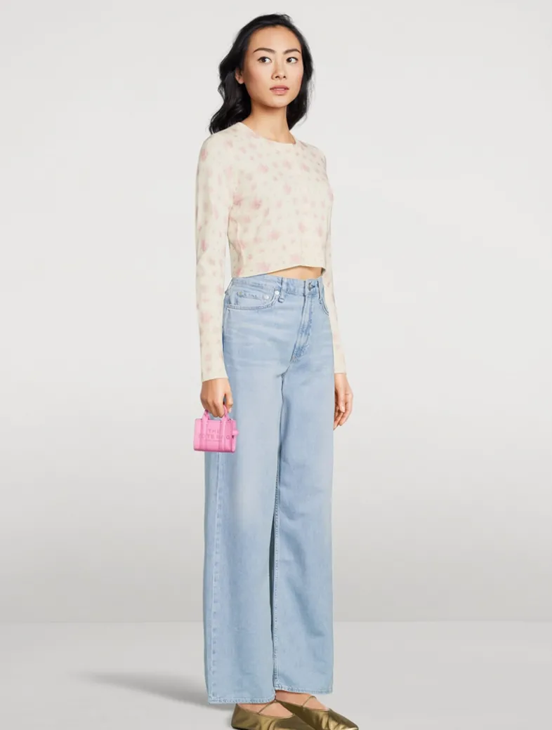 The Nano Leather Crossbody Tote Bag