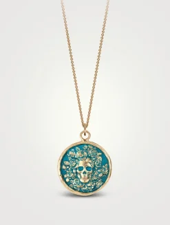 True Colors Live Every Moment 14K Gold Talisman Necklace