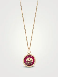 True Colors What Once Was 14K Gold Talisman Necklace