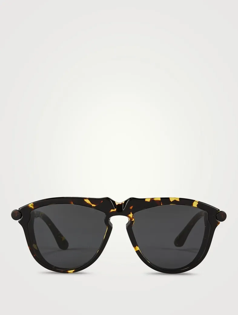 Tubular Aviator Sunglasses