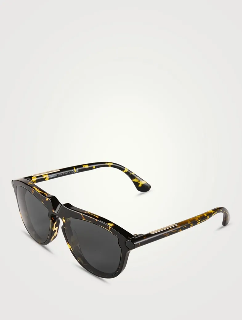 Tubular Aviator Sunglasses