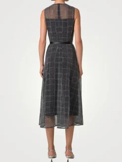Tulle Sleeveless Midi Dress