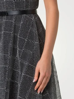 Tulle Sleeveless Midi Dress