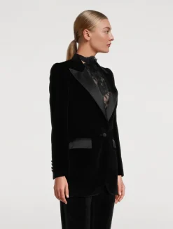 Turlington Velvet Tuxedo Jacket