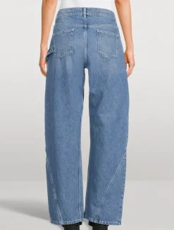 Twisted Workwear Wide-Leg Jeans