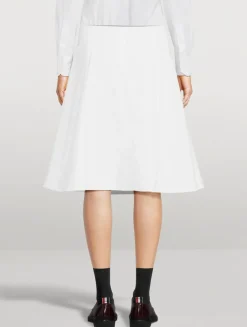 Typewriter Cloth Midi Skirt