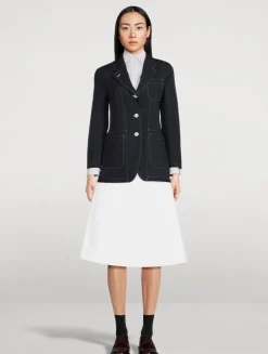 Typewriter Cloth Midi Skirt