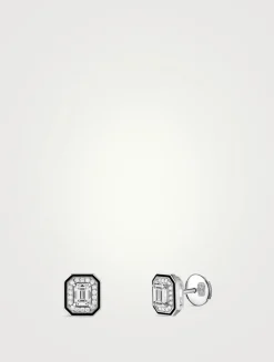 Vendôme Liseré White Gold Diamond Earrings