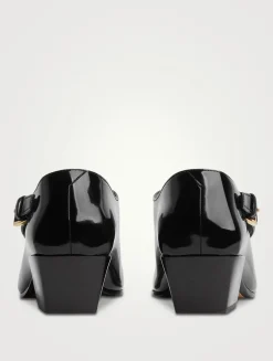 Ventura Patent Leather Monk Strap Shoes