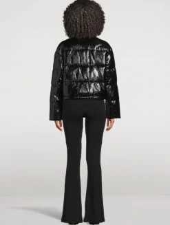 Vinyl Puffer Jacket