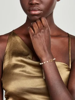 VLOGO Faux Pearl Bracelet