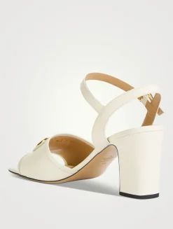 VLogo Leather Sandals