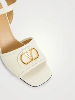 VLogo Leather Sandals
