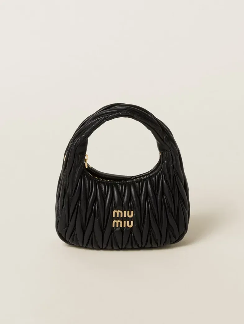 Wander Matelassé Nappa Leather Hobo Bag