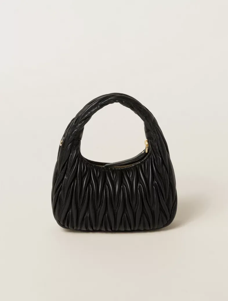 Wander Matelassé Nappa Leather Hobo Bag