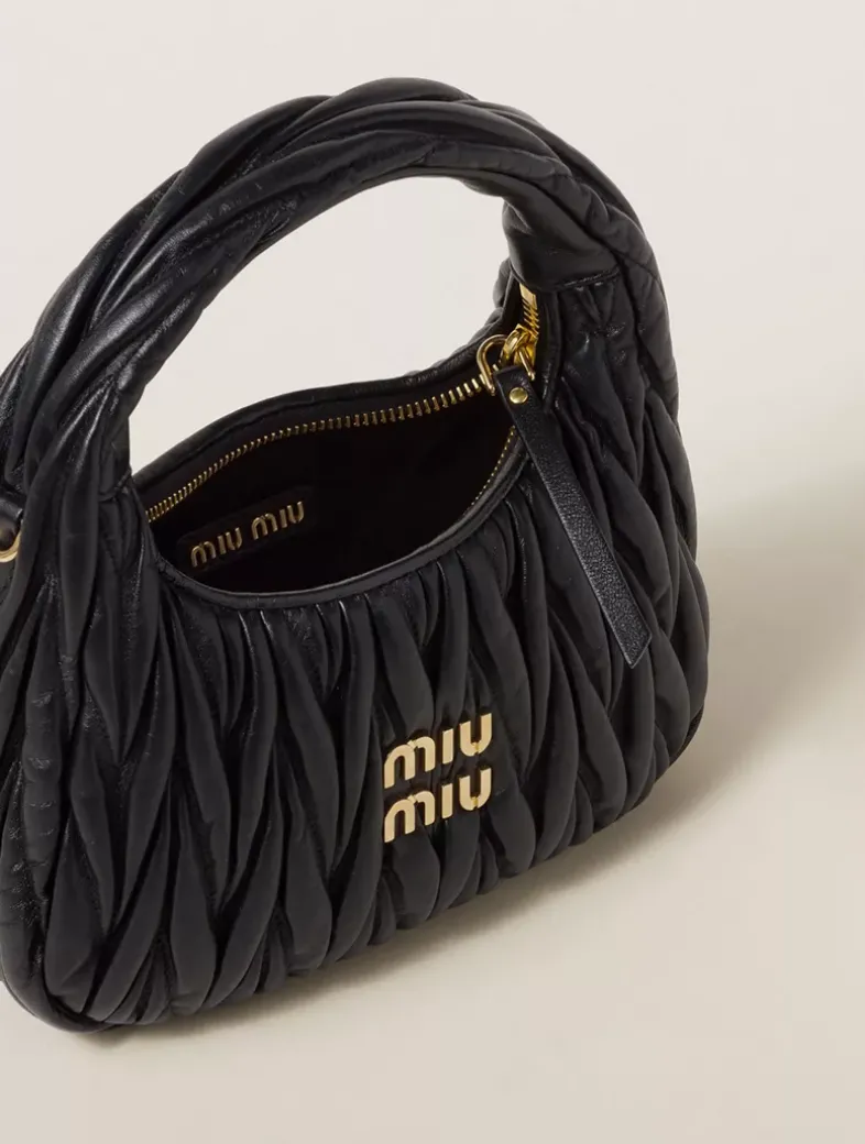 Wander Matelassé Nappa Leather Hobo Bag