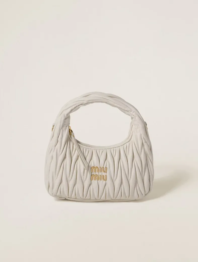Wander Matelassé Nappa Leather Hobo Bag